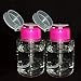 Teemico 2 Pieces 170ml Nail Polish Remover Pump Dispensers Empty Plastic Bottle Clear Cosmetic Empty Bottle Container