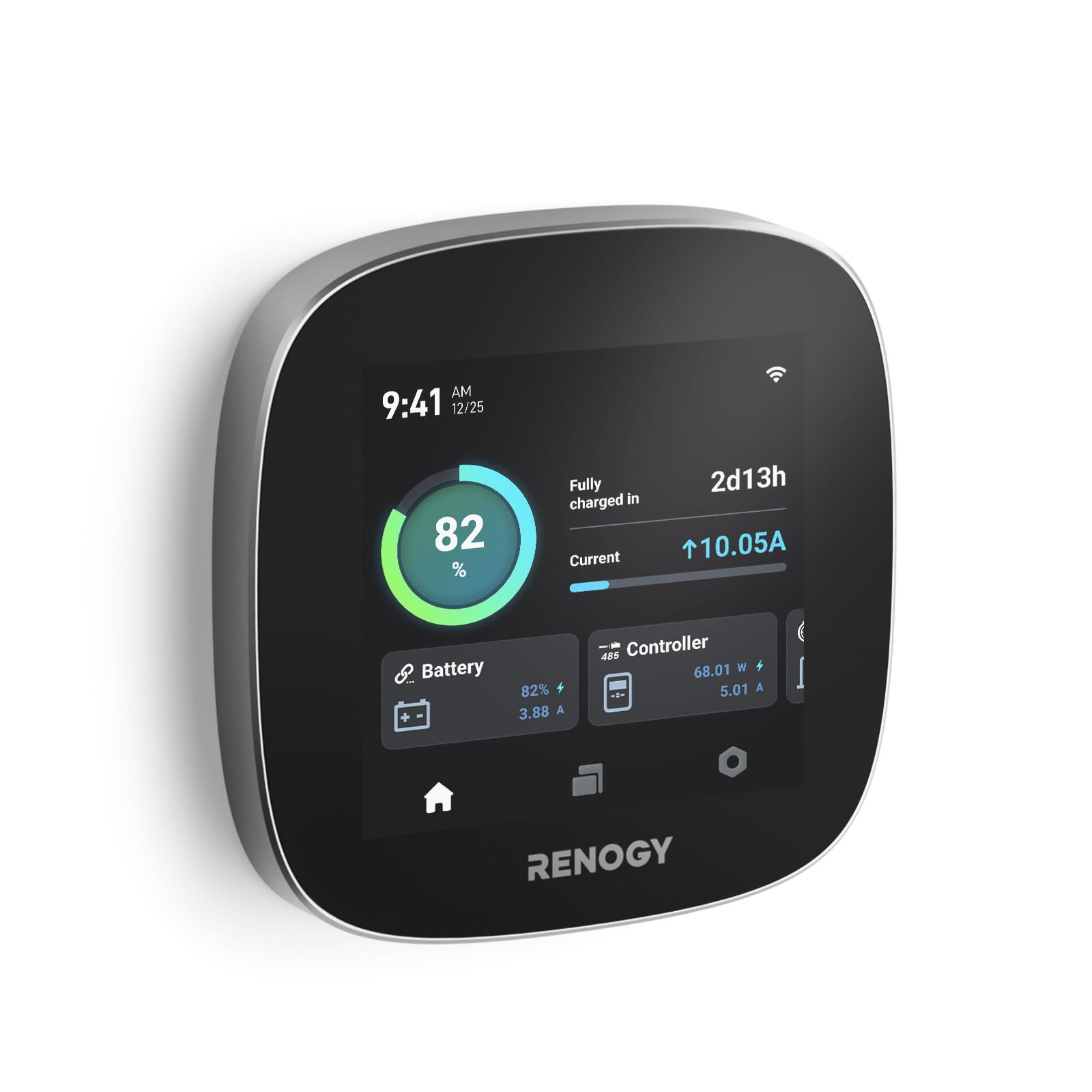 Photo 1 of Renogy ONE Core: All-in-one Off-Grid Energy Monitoring Panel, Battery Monitoring for Van, Cabin, Boat and Tiny Homes, Works with Renogy Energy Devices, Wi-Fi Version, Black