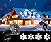 KOOT Christmas Lights, White Moving Snowflake Light Outdoor Waterproof LED Light Projector Holiday Decoration for Landscape Garden Holiday Party Decoration