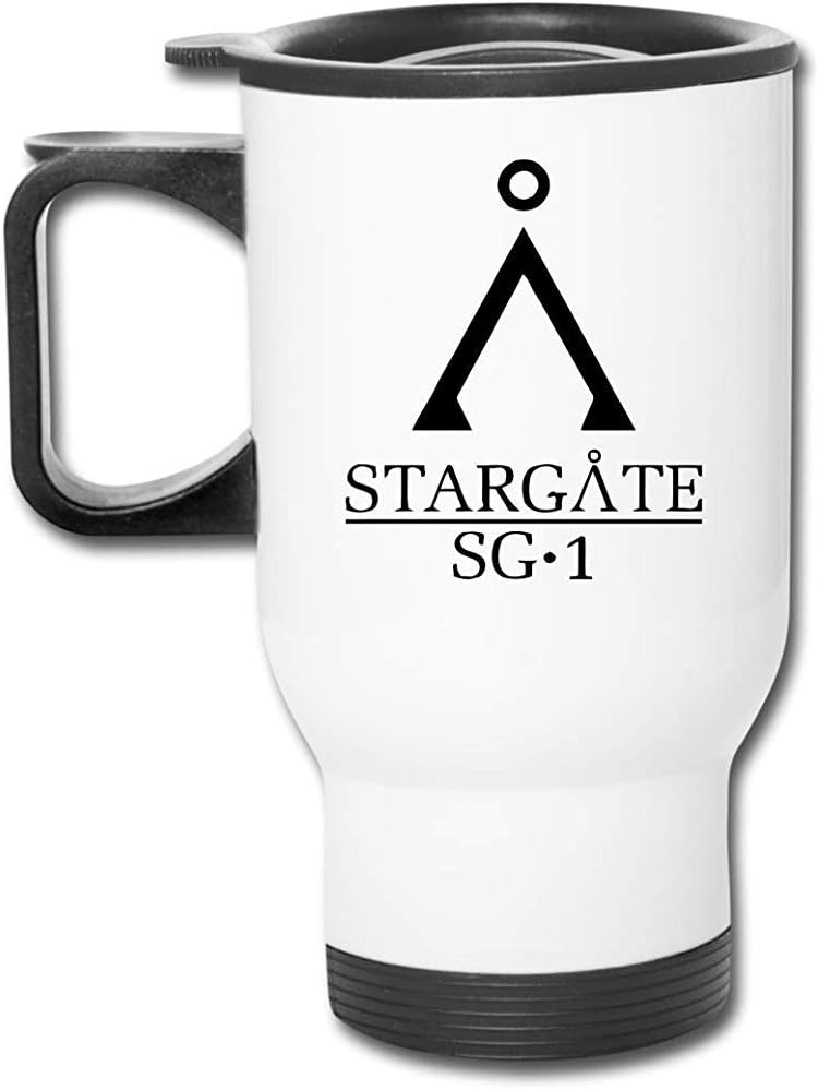 Stargate Sg1 Sci Fi 2 16 Oz Stainless Tumbler Double Wall Vacuum Coffee Mug with Splash Proof Lid