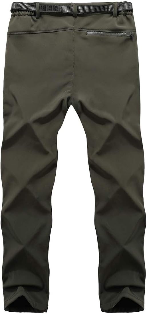 Men's Soft Shell Waterproof Winter Snow Ski Snowboarding Pants Fleece Cargo Hiking Pants: Clothing