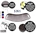 5280 FITGENX 5 in 1 Wobble Balance Board with Workout Bands by, Fit Board Gets You Simply Fit by Toning Abs Legs Core Arms Total Body, Improve Balance, Fitness with a Twist, As Seen on TV, New, Black