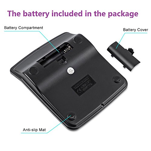 Everplus-Calculator-Electronic-Desktop-with-12-Digit-Large-Solar-Battery-Lcd-Display-Office-Black