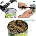 Kitchen Power Manual Food Safe Stainless Steel Can Opener with Ergonomic Non Slip Handle Sharp Cutting Wheel for Smooth Edges-Portable Lid Lifter