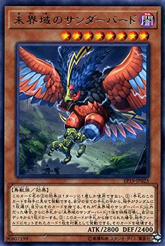 Amazon 遊戯王カード 未界域のサンダーバード レア Extra Pack 19 Ep19 エクストラパック19 効果モンスター 闇属性 鳥獣族 レア トレカ 通販 Amazon 遊戯王カード 未界域のサンダーバード レア Extra Pack 19 Ep19 エクストラパック19 効果モンスター 闇属性 鳥獣族 レア トレカ 通販