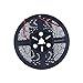 ALITOVE 16.4ft 5050 Blue LED Flexible Strip Ribbon Light Black PCB DC 12V 5M 300 LEDs Waterproof IP65 for Home Garden Commercial Area Lighting