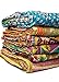 Wholesale Lot of 5 Vintage Handmade Kantha Quilts,Reversible Throws