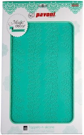 Magic Decor Pavoni Lace Silicone Mat 7 - Genuine High Quality Mat - for creating edible lace Cake and Cupcake Decoration