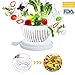 AmyHomie Salad Cutter Bowl, M, White