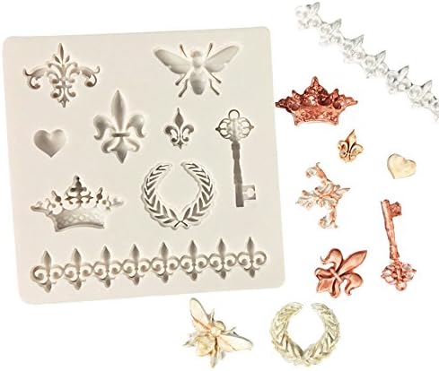 SEPTEMBER 3D Silicone Mold European Lace Gemstone Cake Decorative Mold, Cake Decoration Mold, Candy Baking Small Pastry Mold (MK-1602)