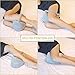 Cszxx Knee Pillow for Side Sleepers - Sciatica Pain Relief, Back Pain, Leg Pain, Pregnancy, Hip and Joint Pain 100% Pure Memory Foam Leg Pillow with Ear Plugs