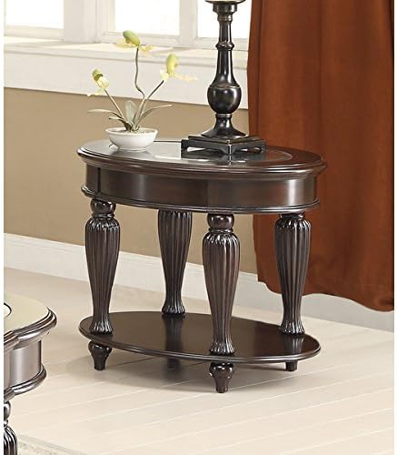 Coaster Company Oval Cherry End Table