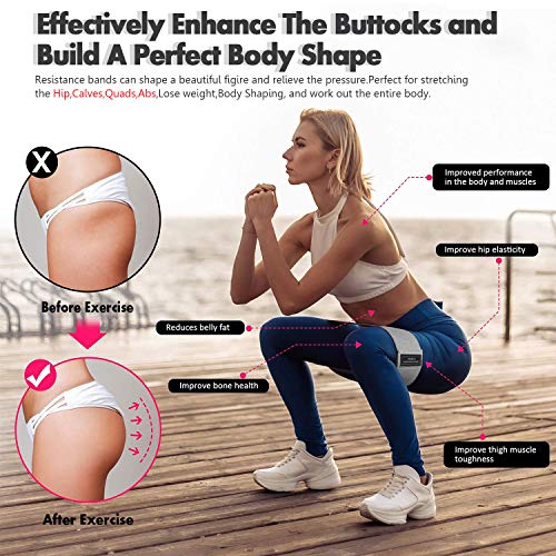 Elastic-Workout-Bands-Long-Fabric-Resistance-Bands-Thick-Set-Loop-Equipment-Fit-Body-Home-Training-Gym-Fitness-Booty-Legs-Thighs-Arm-Butt-Yoga-PilatesHip-Exercise-Bands-for-Working-Out-Men-Women