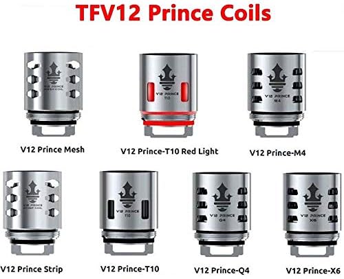 Authentic SMOK TFV12 Prince Coils 3pcs/Pack (V12 Prince-T10 Red Light 0.12ohm)