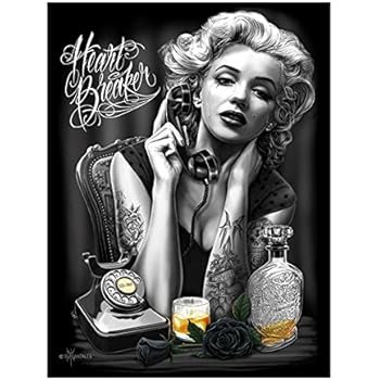 Amazon.com: Marilyn Monroe Smile Now Cry Later Tattoo 18 x 24 Poster by