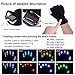 Vbiger LED Gloves Party Light Show Gloves- 7 Light Flashing Modes. The Best Gloving & Lightshow Dancing Lighting Gloves for Clubbing, Rave, Birthday, Edm, Disco, and Dubstep Party (Black 7 Modes)