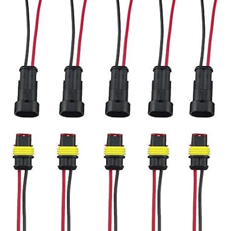 Esupport 2 Pin Way Car Auto Waterproof Electrical Connector Plug Socket Kit With Wire Awg Gauge Marine Pack Of 5 #way #to #buy #contacts Esupport 2 Pin Way Car Auto Waterproof Electrical Connector Plug Socket Kit With Wire Awg Gauge Marine Pack Of 5