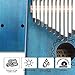 Apelila 17 Key Kalimba Thumb Piano, Solid Mahogany Wood Body Finger Piano with Tune Hammer,Carry Bag,Pickup,Key Stickers(Blue)