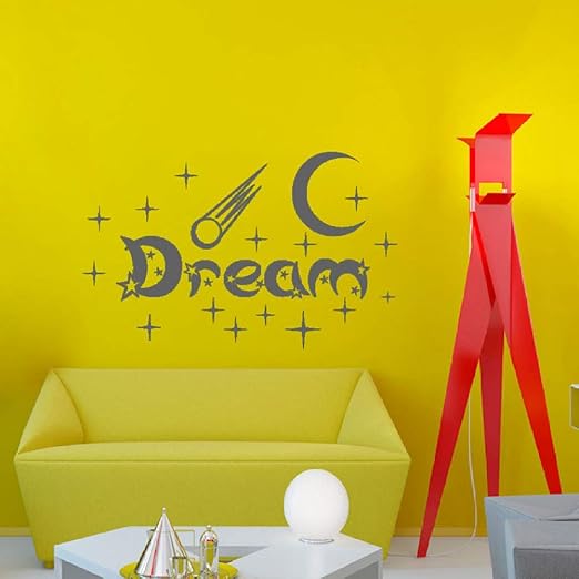jiuyaomai Nuevo diseño Dormitorio Pegatinas de Pared Luna y ...