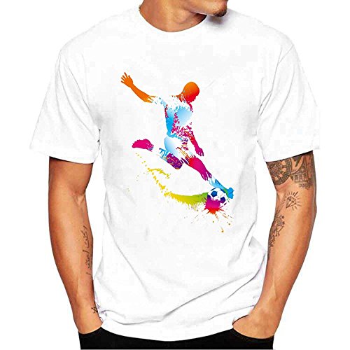 HGWXX7 Men&Women 2018 Russia World Cup Football Print Short Sleeve Tops T-Shirt
