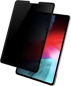 Surf Secure Magnetic Privacy Screen - New Model - Compatible with iPad Pro 11 inch (2018/2020) - 4 Way View Protection, Blue Light Protection + Free Bonus Leather Storage Sleeve