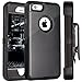FOGEEK iPhone 6 Case, Heavy Duty PC for iPhone 6/6S w/ 360 Degree Rotary Belt Clip & Kickstand (Black)