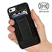 iPhone 6/6s Wallet Case, ZVE iPhone 6s case Card Holder, iPhone6 case with Credit Card Holder & ID Card Slot-Apple iphone6/6s-Durable Shockproof Cover for Apple iPhone6 Black-Black