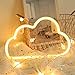 Cloud Neon Light Sign,Sky Theme Decoration Light,LED Cloud Shaped Room/Dorm Decor Light,Wall Decor/Table Decor for Chistmas,Birthday Party,Kids Room, Living Room, Wedding Party Decor (Warm White)