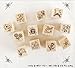 Shopline 12 Pieces Vintage Stamps, Wooden Rubber Stamps with Flower Lace for Letters Diary Craft Scrapbooking