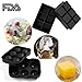 SySrion Silicone Ice Cube Trays, Round Ice Cube Mold & Large Square Ice Cube Tray, Combo Silicone Molds - Ice Cube Tray Mold & Ice Sphere Mold