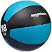 Amazon Basics Workout Fitness Exercise Weighted Medicine Ball - 18 Pounds, Teal and Black