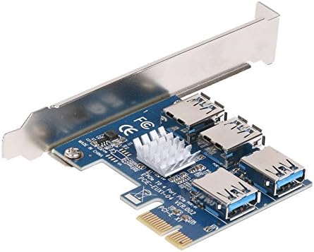 PCI-E Riser Extender for Bitcoin,4 in 1 PCI-E Riser Adapter