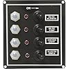 Unified-Marine-50031284-SeaSense-4-Gang-LED-Switch-Panel-Breakers-Rubber-Boots