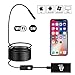 Wireless Endoscope, Beva Semi-Rigid WiFi Borescope Inspection Camera 2.0 Megapixels HD Waterproof Snake Camera for Android, iOS and Windows System, iPhone, Samsung, Tablet, PC - Black(5 M)