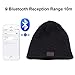 Momoday Bluetooth Beanie Knitted Winter Warm Music Unisex Hat Cap with Bluetooth Headphone Microphone for Hands Free Talking Winter Sports Fitness Gym Jogging Camping (Black1)