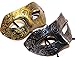Black/Silver and Gold His and Her Mystery/ Party Mask/ Mardi Gras or Halloween Masks