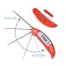 Meat Thermometer, AngLink Kitchen Cooking Food Thermometer Ultra Fast & Accurate Instant Read Digital Electronic Barbecue BBQ Thermometer with Collapsible Internal Stainless Steel Probe-Free Battery (RED)