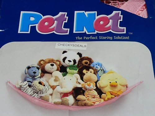 Deluxe Pet Net - Plush Animal and Doll Hammock - Pink Net and Trim