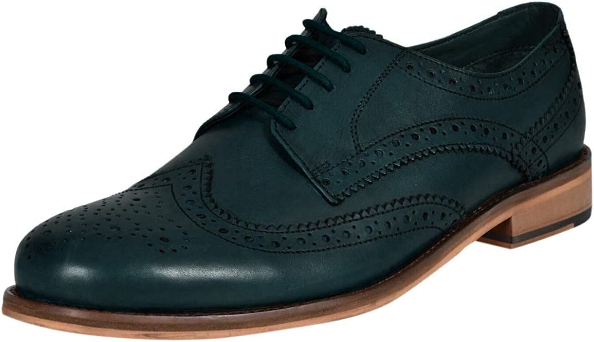 Mens Leather Lace Up Smart Wedding Dress Brogues Formal Shoes Size 6-12