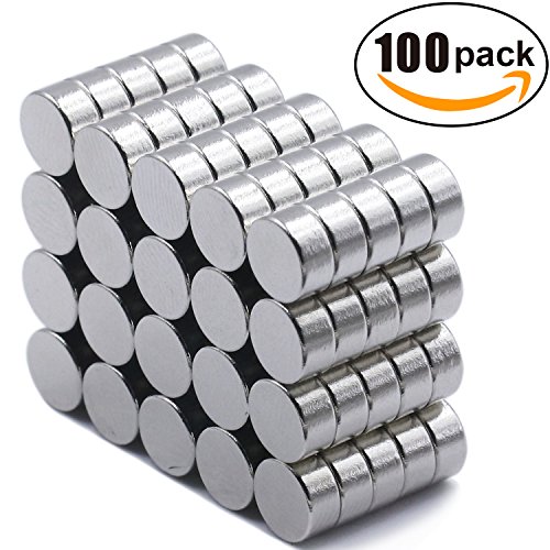 100 pcs refrigerator magnets premium brushed nickel fri…