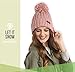 Brook + Bay Pom Pom Beanie Winter Hat for Women - Faux Fur Pompom Warm, Thick & Chunky Soft Cable Knit Hats - Cute & Trendy Cold Weather Knitted Caps - Stylish & Trendy Snow & Ski Beanies for Ladies
