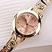 Sannysis Women Leopard Band Bracelet Quartz Braided Winding Wrap Wristwatch Beige