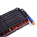 Bullet Clips, Yamix 4 Pack 12-Darts Quick Reload Clips Magazine Clips for nerf n strike elite blaster - Transparent Black