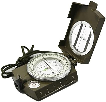 SharpSurvival Camping Compasses & Magnifiers (Multifunction Military Sighting Compass)