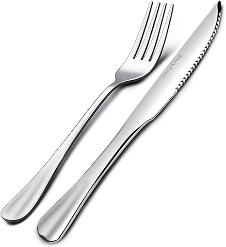 Amazon.com | Steak Knives and Forks Set 