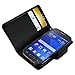Reiko Flip Wallet Case 3-In-1 Leather Case Cover with Stand Function for Samsung Galaxy Ace - Retail Packaging - Black