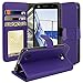 LG Fiesta LTE Case, LG X Charge Case, LG X Power 2 Case, TAURI [Stand Feature] Wallet [PU Leather] Protective Case Flip Cover for LG Fiesta LTE/LG X Charge/LG X Power 2 - Purple