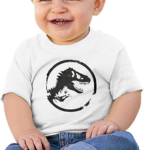 6-24 Month Baby T-Shirt Jurassic Park World Logo Leisure Home White