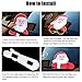 Meitinalife Christmas Santa and Reindeer Waving Wiper Decal for Rear Window 3D Cartoon Festive Car Sticker Vinyl Decal for Vehicle Rear Wipers Xmas Decoration