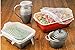 Silicone Stretch Lids Reusable 8 Pack Food Covers, Round, Rectangle, Square Shapes, Platters, Dishes, Bowls, Pots, Containers, Jars, Cans, Cups and Glasses